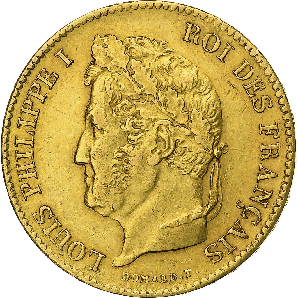 France, Louis-Philippe, 40 Francs, 1834, Bayonne, Gold, AU(55-58), Gadoury:1106
