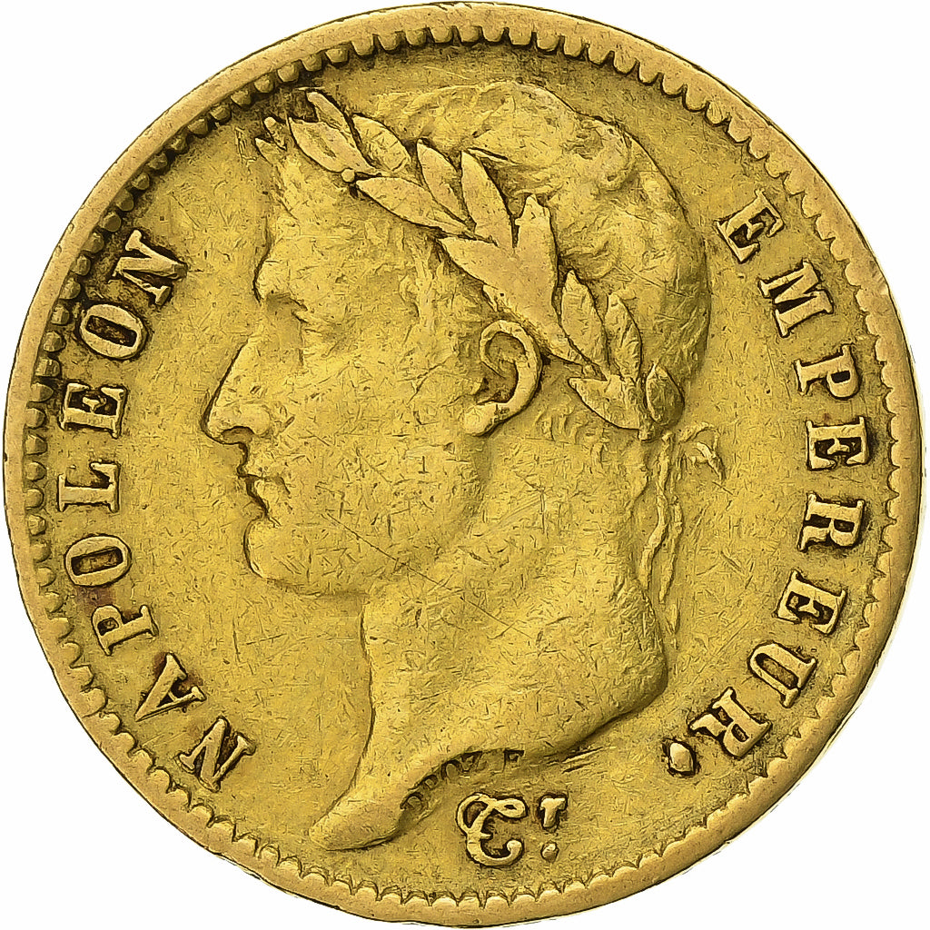 Francia, Napoleon I, 20 Francs, 1811, Paris, Oro, MBC, Gadoury:1025
