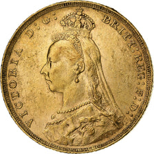 Great Britain, Victoria, Sovereign, 1890, London, Gold, MS(60-62), KM:767