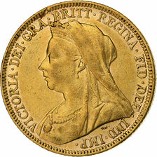 Australia, Victoria, Sovereign, 1897, Melbourne, Gold, AU(55-58), KM:13