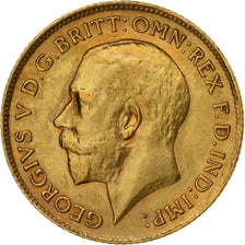 Grande-Bretagne, George V, 1/2 Sovereign, 1914, Londres, Or, SUP+, KM:819