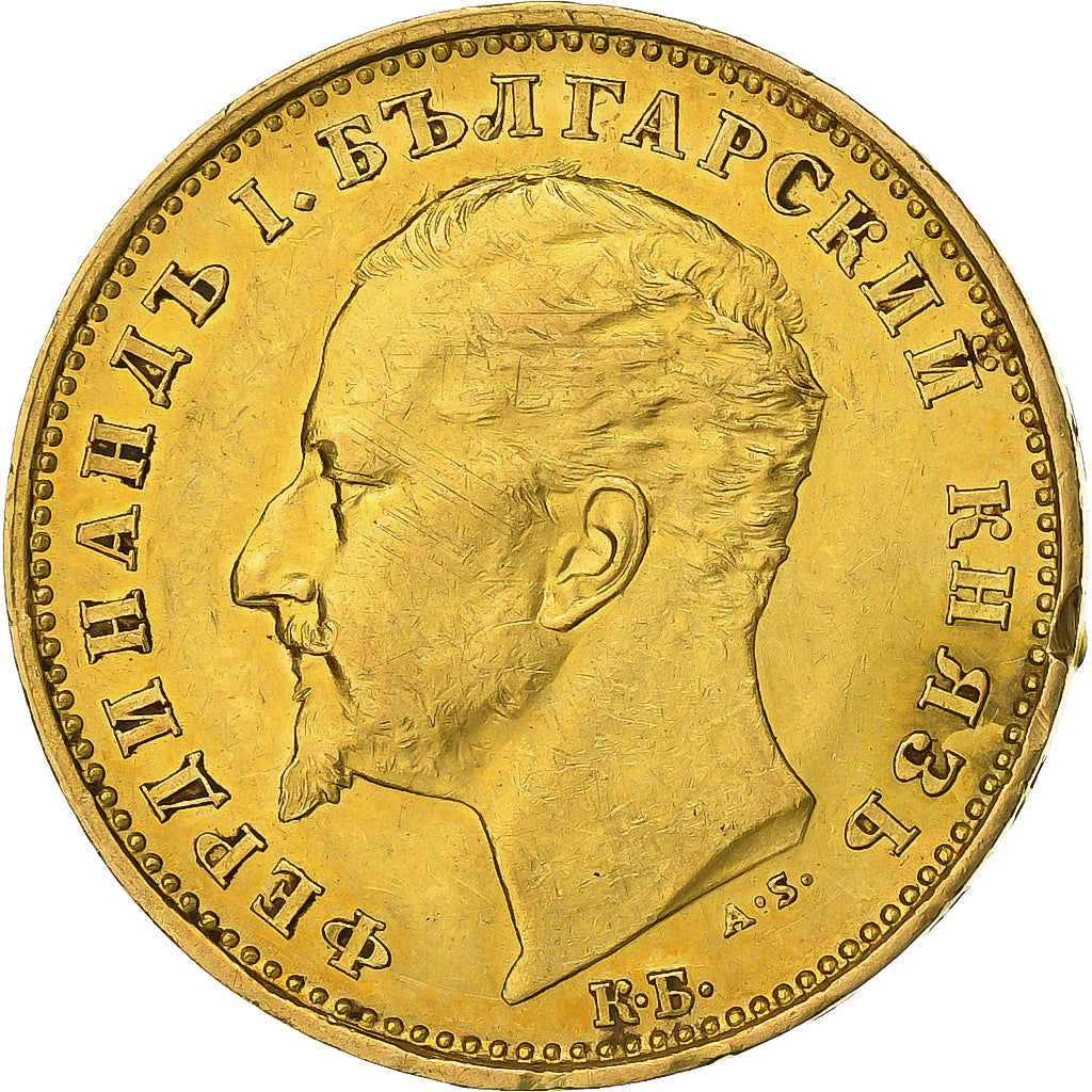 Bulgaria, Ferdinand I, 20 Leva, 1894, Kormoczbanya, Gold, EF(40-45), KM:20
