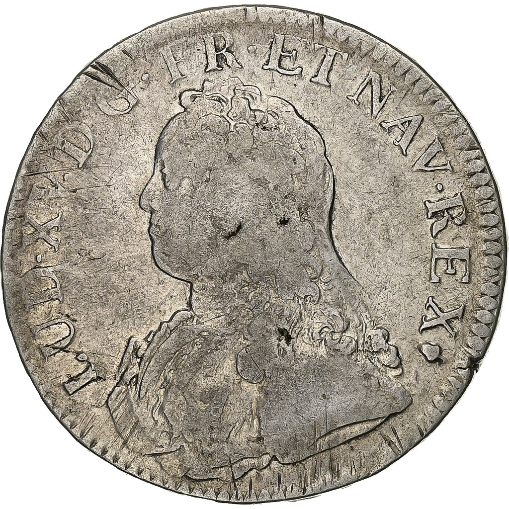 Frankrijk, Louis XV, Ecu aux branches d'olivier, 1729, Reims, Zilver, FR