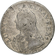 France, Louis XV, Ecu aux branches d'olivier, 1729, Reims, Argent, TB