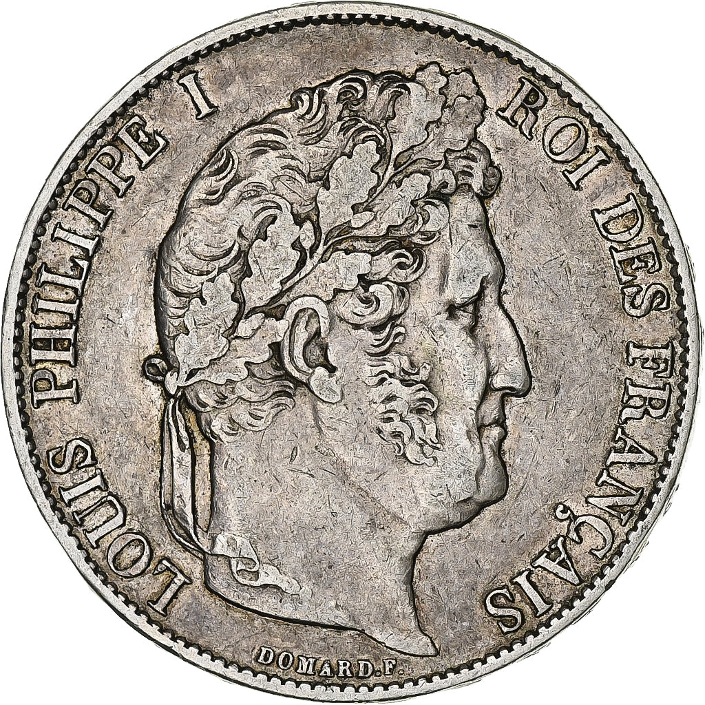 France, 5 Francs, Louis-Philippe, 1847, Paris, Silver, EF(40-45), Gadoury:678a