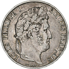 France, 5 Francs, Louis-Philippe, 1847, Paris, Silver, EF(40-45), Gadoury:678a