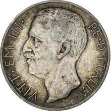 Italy, Vittorio Emanuele III, 10 Lire, 1927, Rome, Silver, EF(40-45), KM:68.2