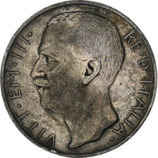 Włochy, Vittorio Emanuele III, 10 Lire, 1927, Rome, Srebro, EF(40-45), KM:68.2