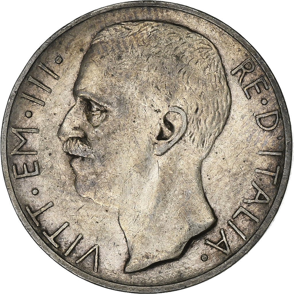Italy, Vittorio Emanuele III, 10 Lire, 1927, Rome, Silver, EF(40-45), KM:68.2