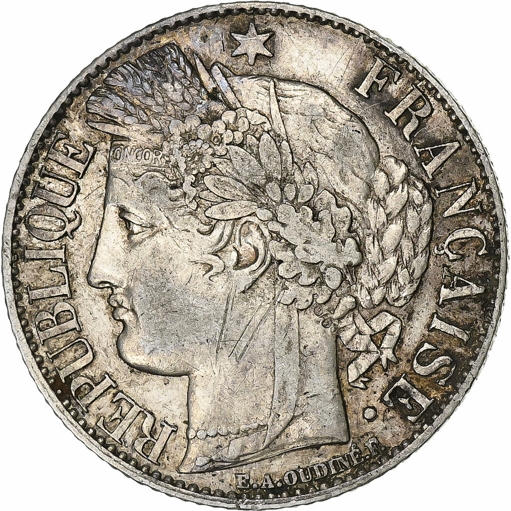 Frankreich, Franc, Cérès, 1894, Paris, Silber, SS+, Gadoury:465a, KM:822.1