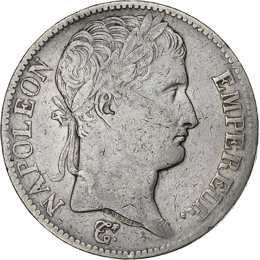 Francja, Napoleon I, 5 Francs, 1811, Paris, Srebro, VF(30-35), Gadoury:584