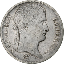 Francja, Napoleon I, 5 Francs, 1811, Paris, Srebro, VF(30-35), Gadoury:584