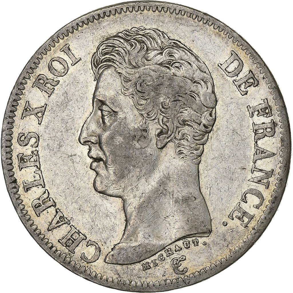 France, Charles X, 5 Francs, 1826, Paris, Silver, EF(40-45), Gadoury:643