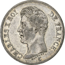 France, Charles X, 5 Francs, 1826, Paris, Silver, EF(40-45), Gadoury:643