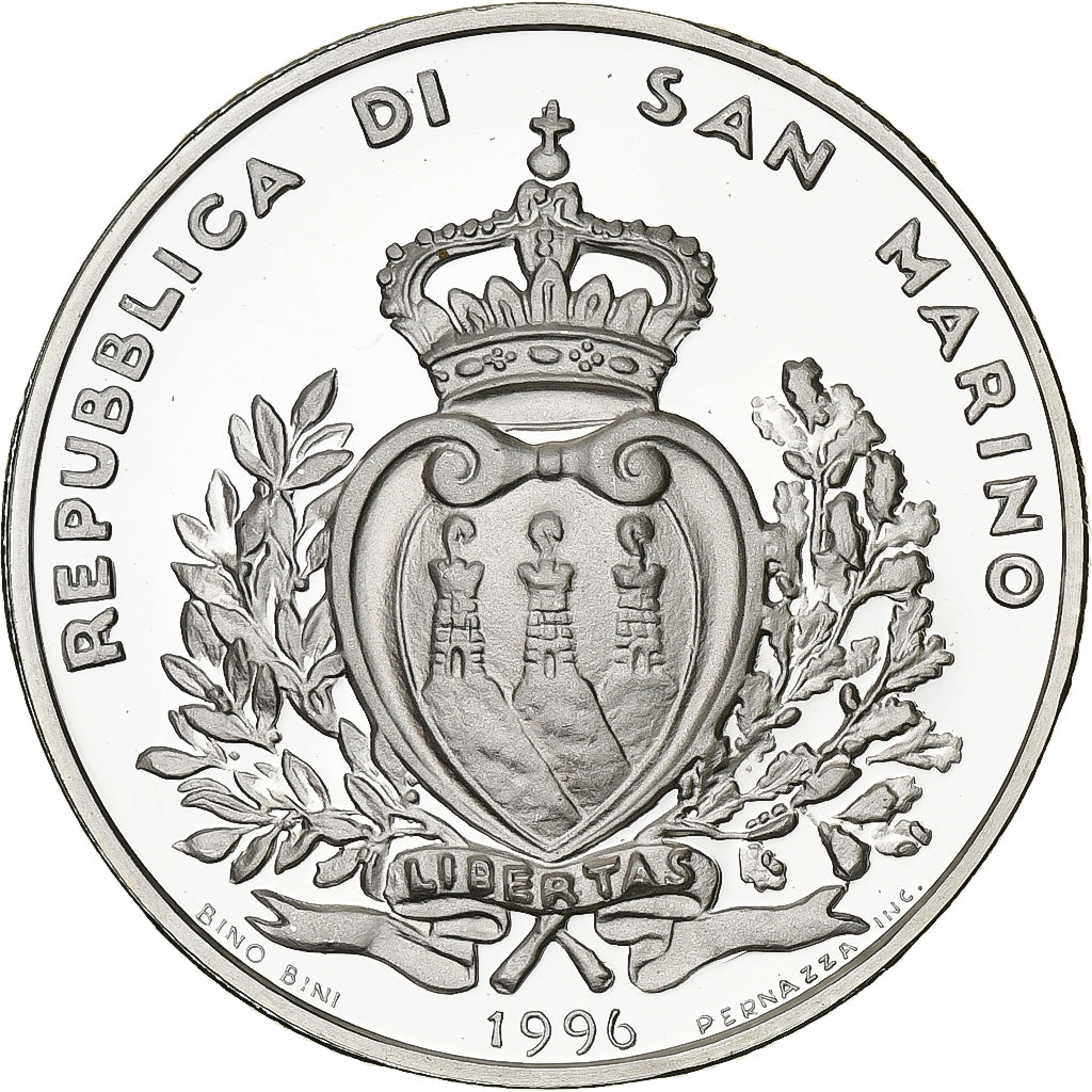 San Marino, 10000 Lire, 1996, Rome, Argento, FDC, KM:342