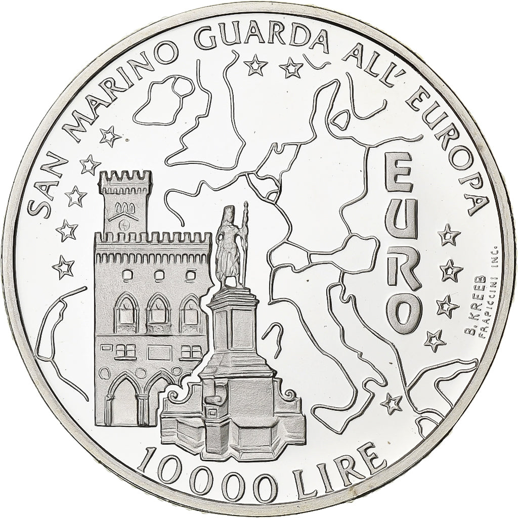 San Marino, 10000 Lire, 1996, Rome, Argento, FDC, KM:342