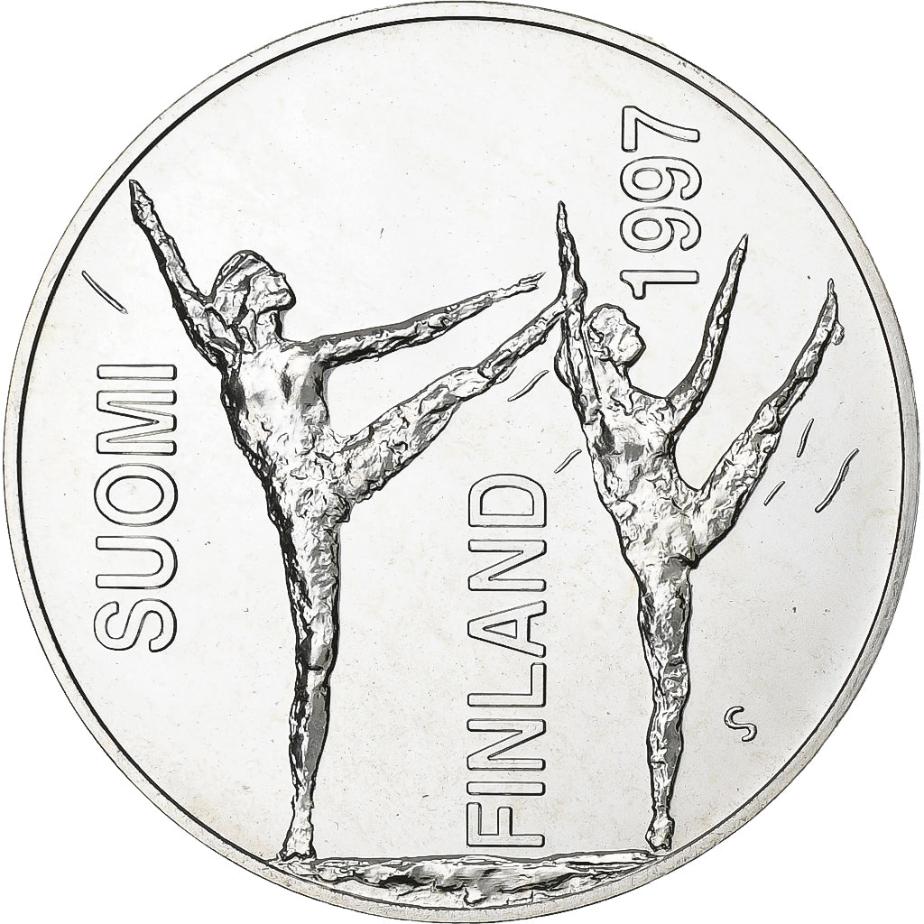 Finland, 100 Markkaa, 1997, Vantaa, Silver, MS(65-70), KM:84
