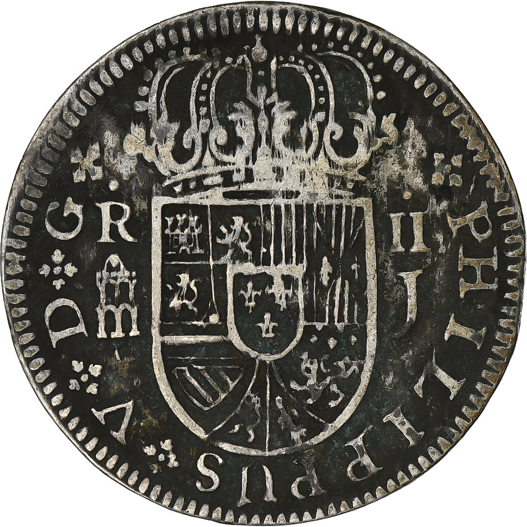 Spain, Philip V, 2 Reales, 1719, Segovia, Silver, EF(40-45), KM:297