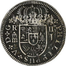 Spain, Philip V, 2 Reales, 1719, Segovia, Silver, EF(40-45), KM:297