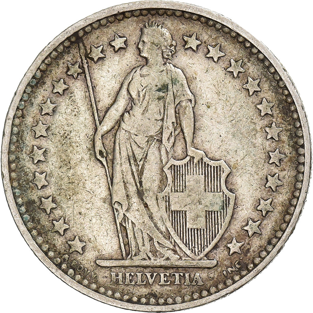 Suisse, 2 Francs, Helvetia, 1894, Paris, Argent, TB+, KM:21