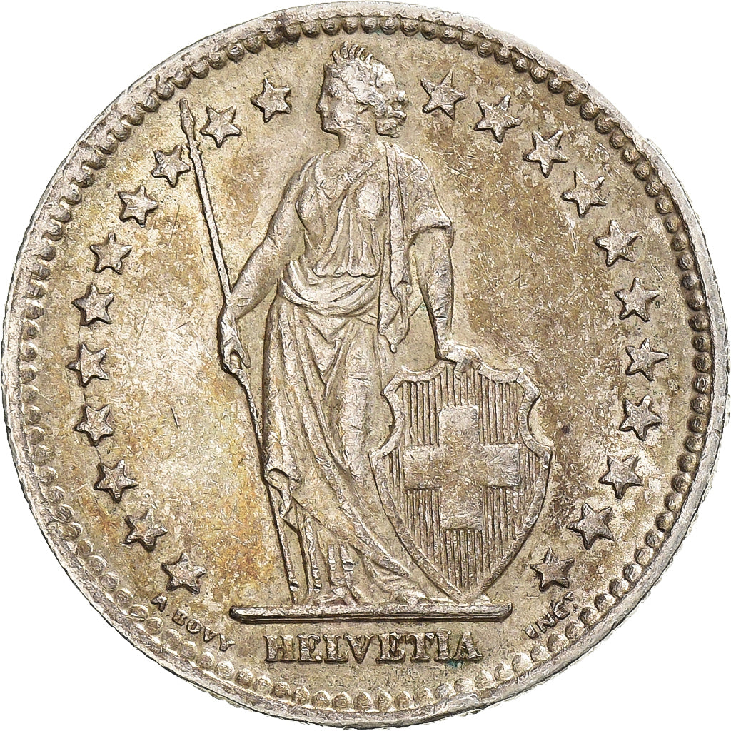 Suisse, 2 Francs, 1948, Bern, Argent, SUP, KM:21