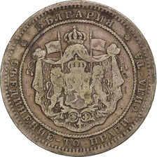 Bulgaria, Alexander  I, 2 Leva, 1882, Silver, VF(20-25), KM:5
