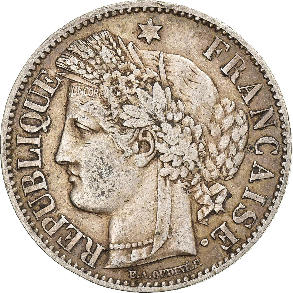 France, 2 Francs, Cérès, 1894, Paris, Silver, VF(30-35), Gadoury:530a