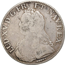 France, Louis XV, Ecu, Écu aux branches d'olivier, 1727, Amiens, Silver