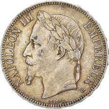 France, Napoleon III, 5 Francs, 1868, Strasbourg, Silver, EF(40-45)