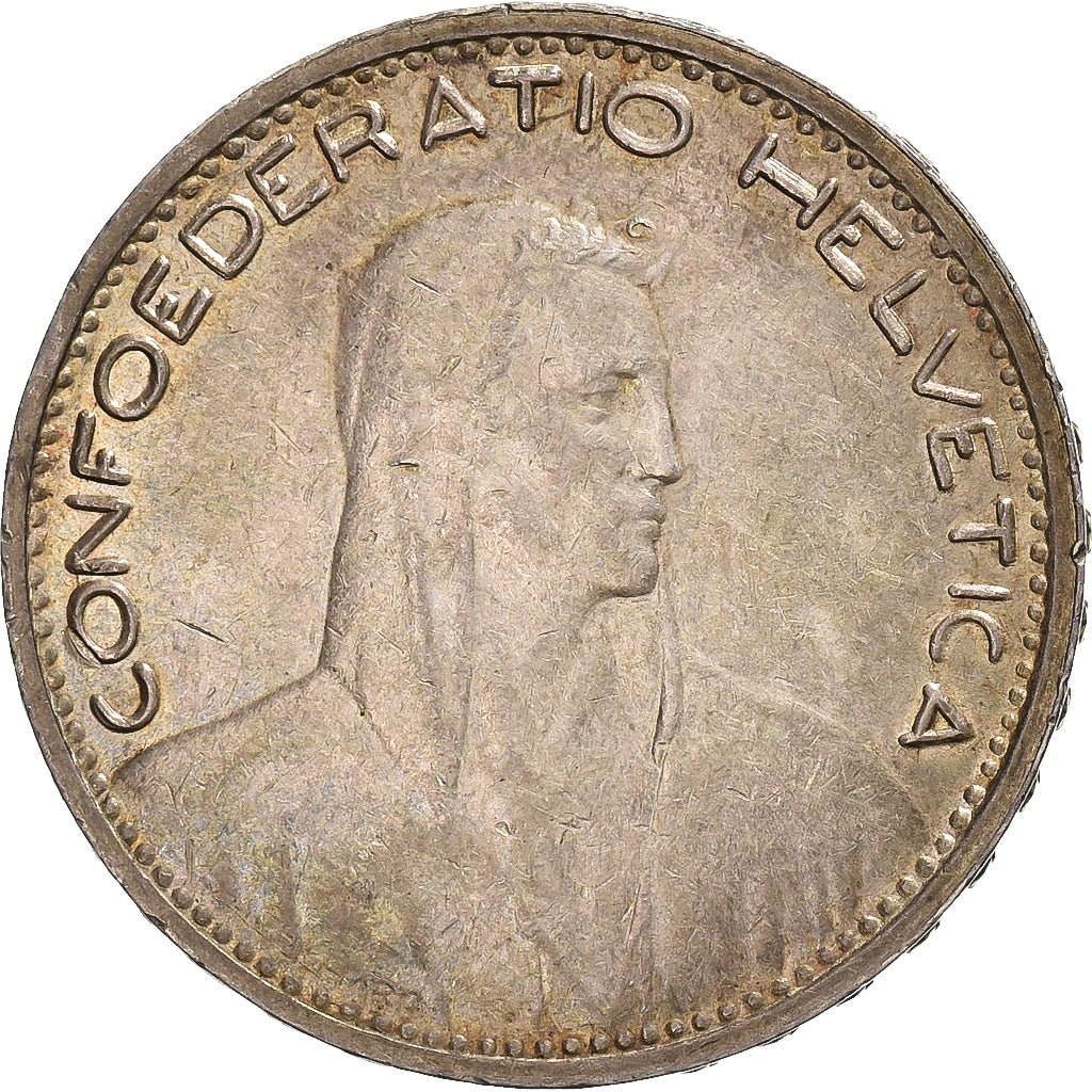 Szwajcaria, 5 Francs, 1923, Bern, Srebro, EF(40-45), KM:37