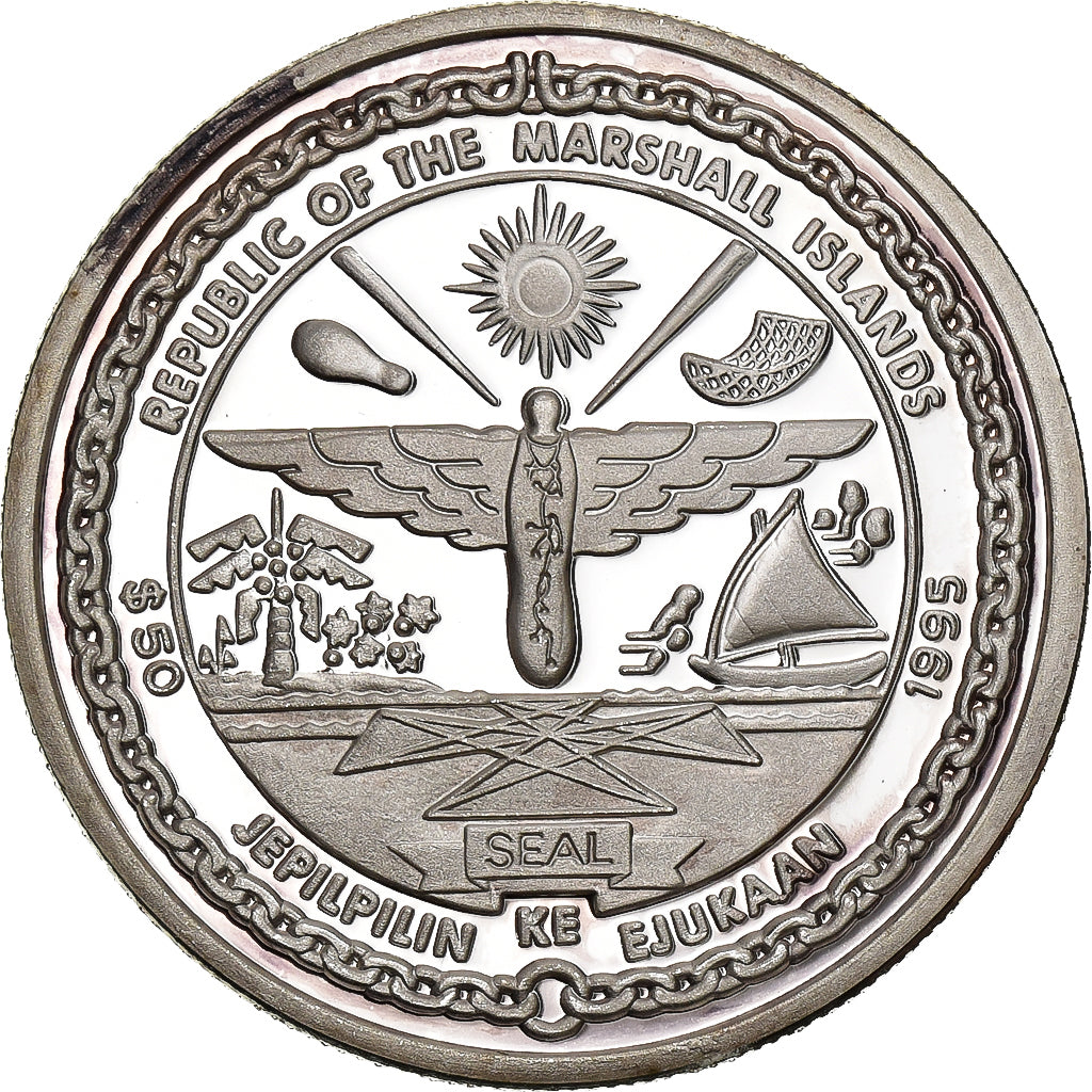 Marshall Eilanden, 50 Dollars, 1995, Zilver, FDC, KM:193