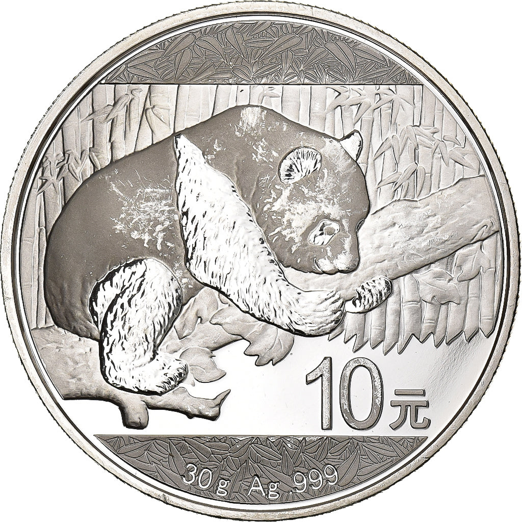 China, 10 Yüan, Panda, 2016, Proof, Silver, MS(60-62)