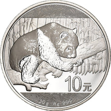 China, 10 Yüan, Panda, 2016, Proof, Silver, MS(60-62)