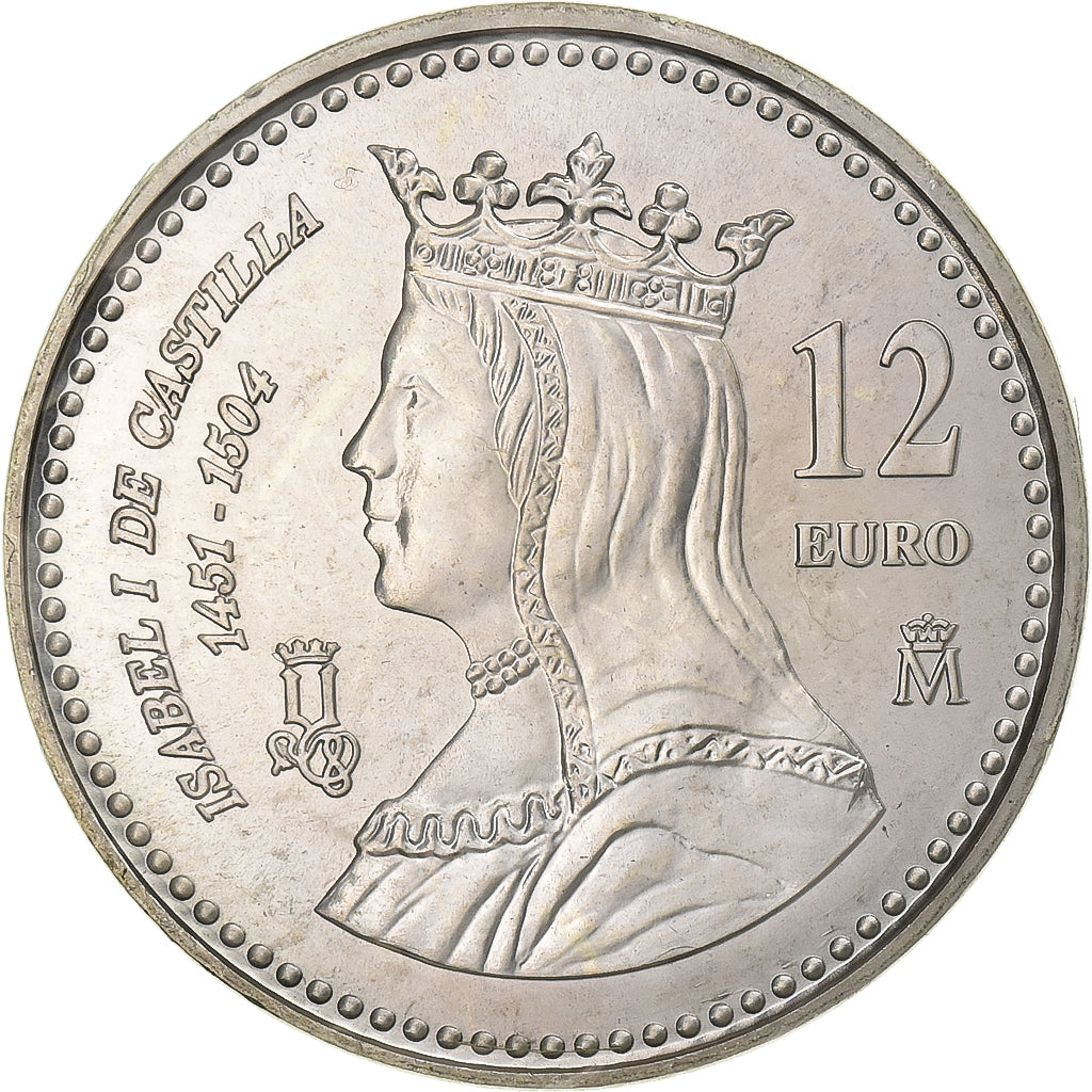 Spanien, Juan Carlos I, 12 Euro, 2004, Madrid, Silber, STGL, KM:1095