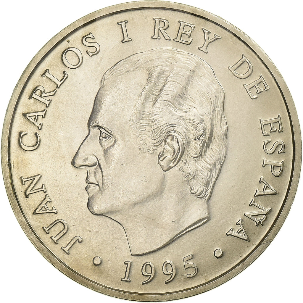 Spain, Juan Carlos I, 2000 Pesetas, 1995, Madrid, Silver, MS(65-70), KM:954