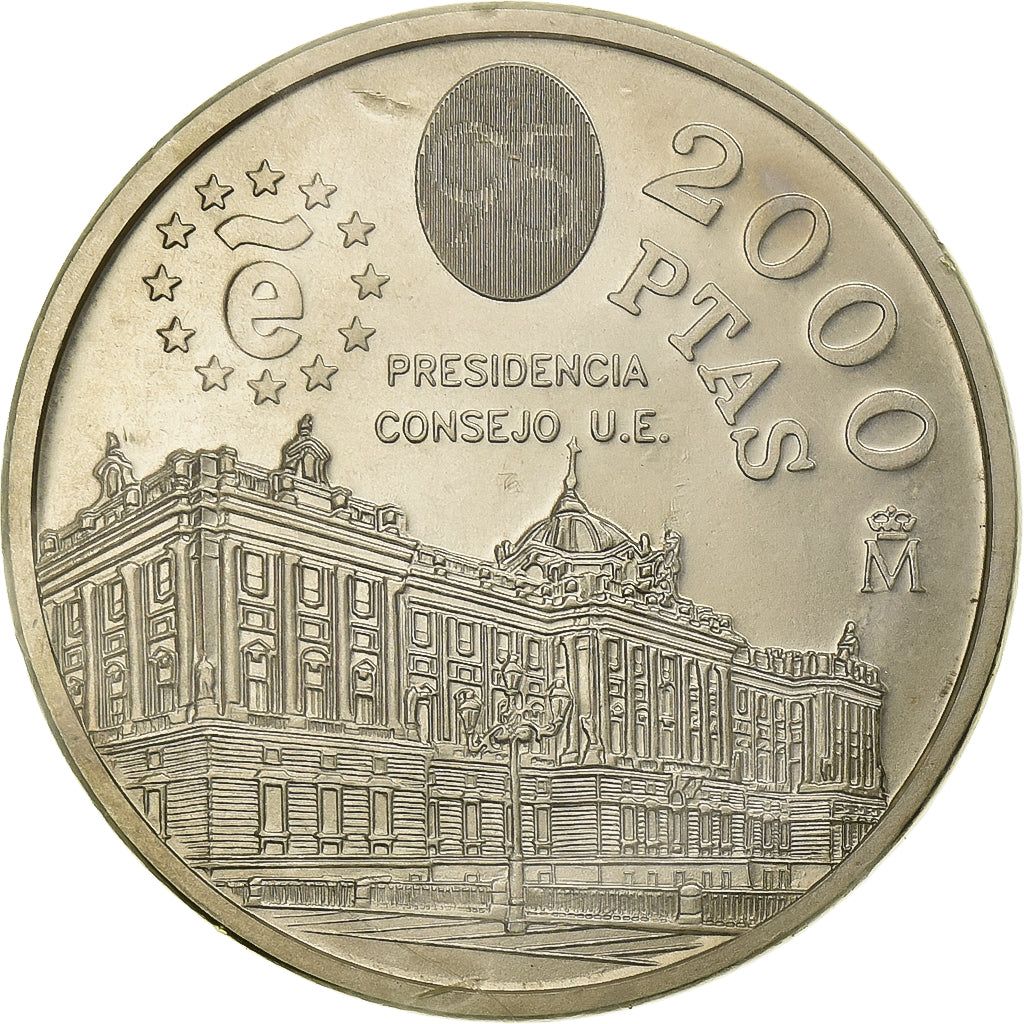 Spain, Juan Carlos I, 2000 Pesetas, 1995, Madrid, Silver, MS(65-70), KM:954