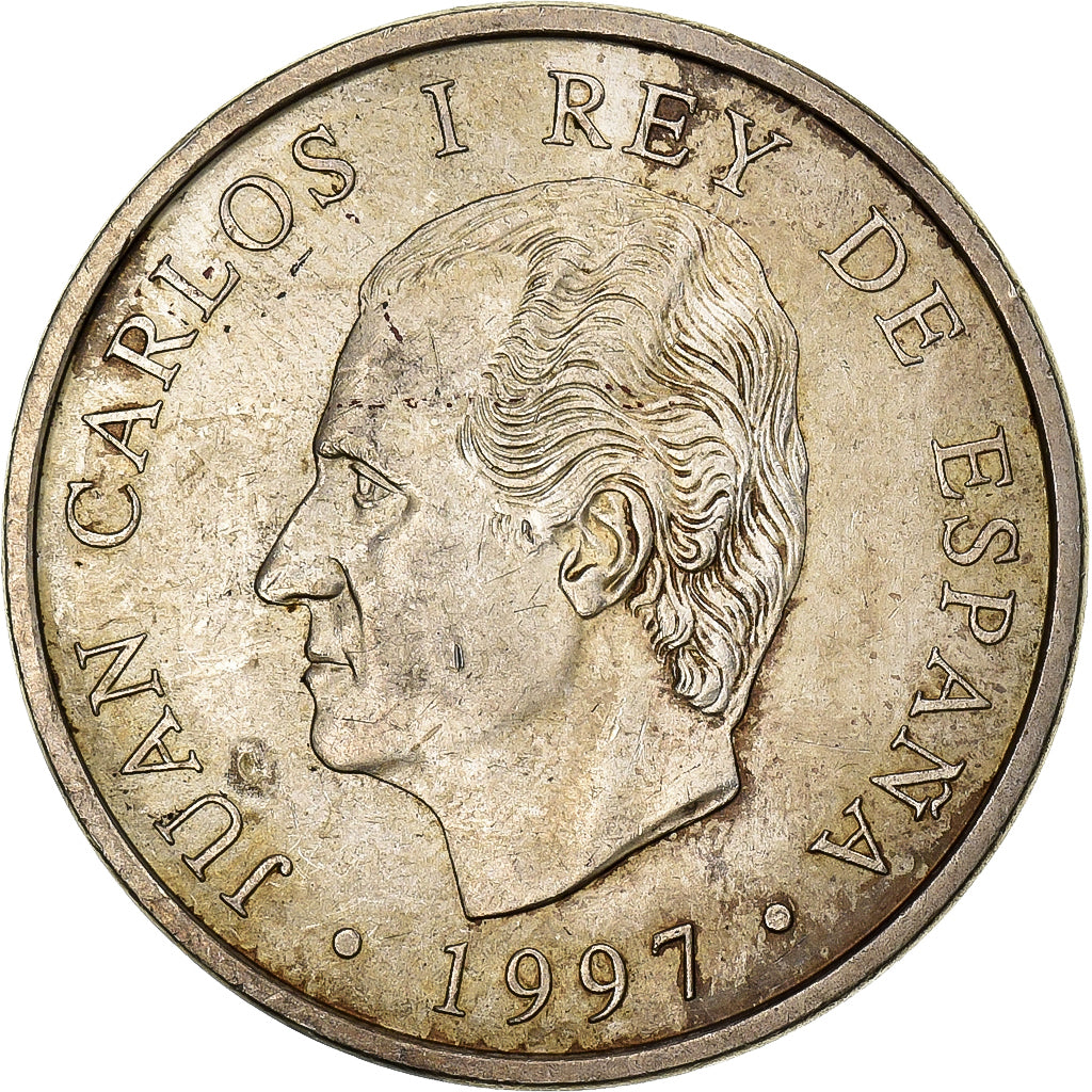 Spanje, Juan Carlos I, 2000 Pesetas, 1997, Madrid, Zilver, PR+, KM:999
