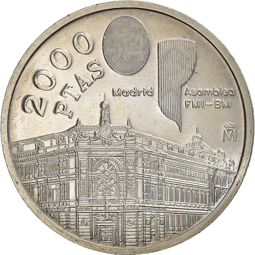 Spain, Juan Carlos I, 2000 Pesetas, 1994, Madrid, Silver, MS(63), KM:937