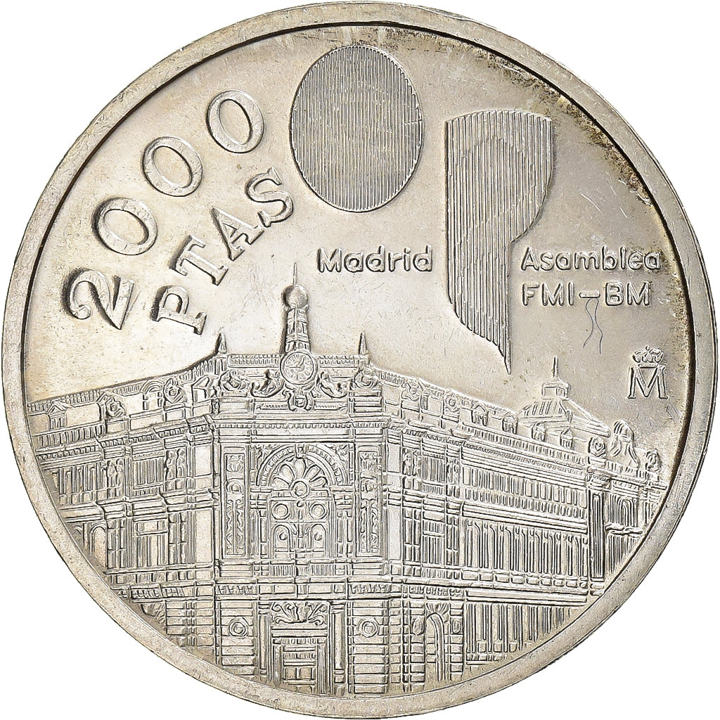 Spain, Juan Carlos I, 2000 Pesetas, 1994, Madrid, Silver, MS(63), KM:937