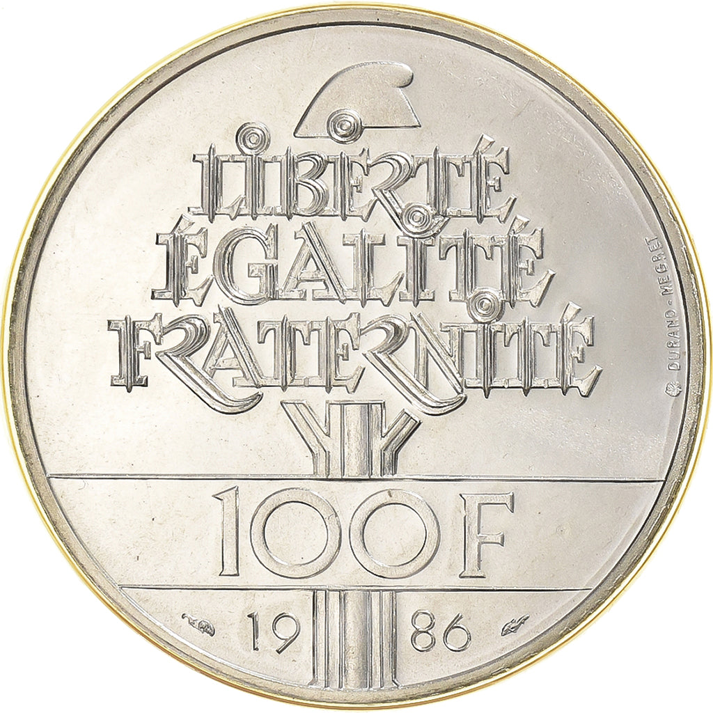 France, 100 Francs, Liberté, 1986, Monnaie de Paris, Argent, FDC, Gadoury:901