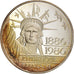 France, 100 Francs, Liberté, 1986, MDP, Proof, Silver, MS(63)
