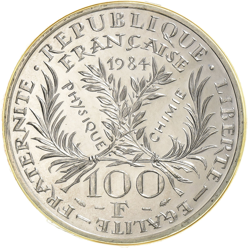 France, 100 Francs, Marie Curie, 1984, série FDC, Silver, MS(65-70)