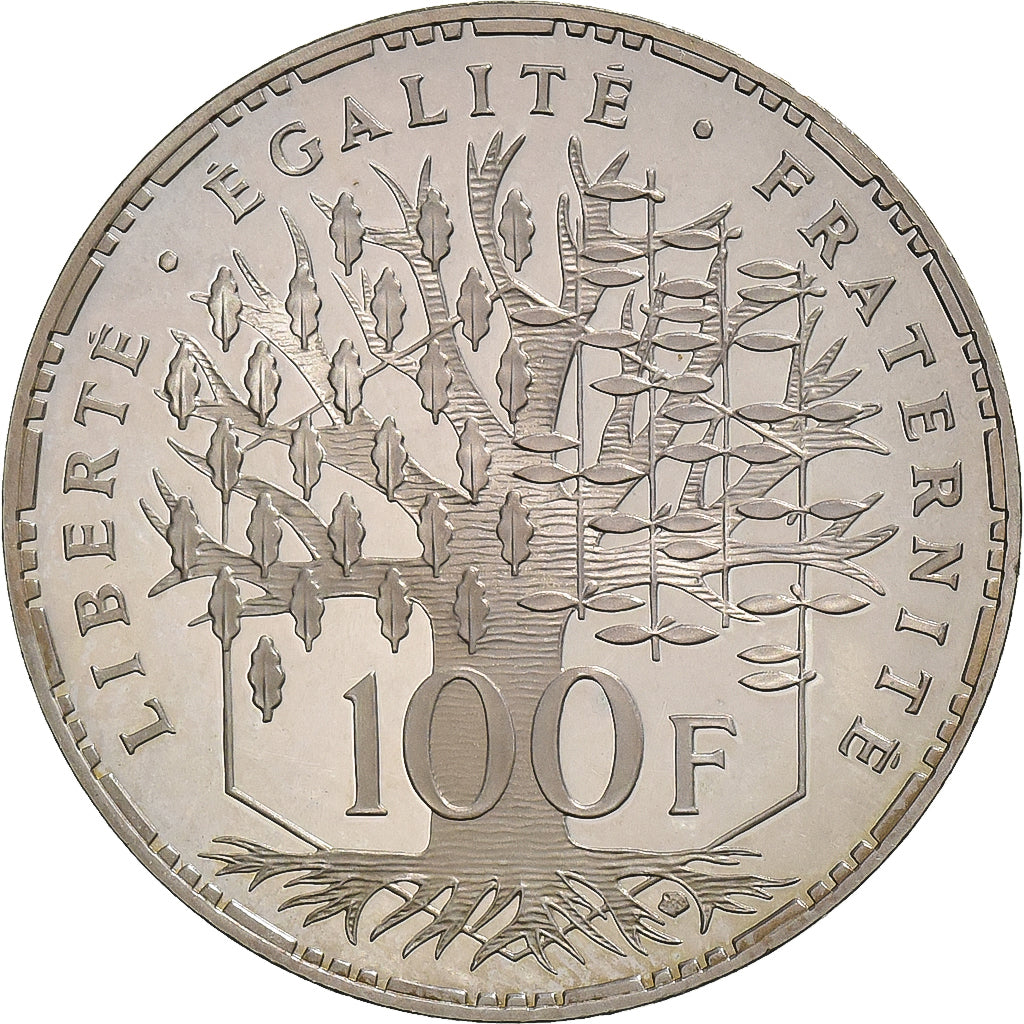 Francia, 100 Francs, 2001, Proof / BE, Plata, FDC, Gadoury:898 a