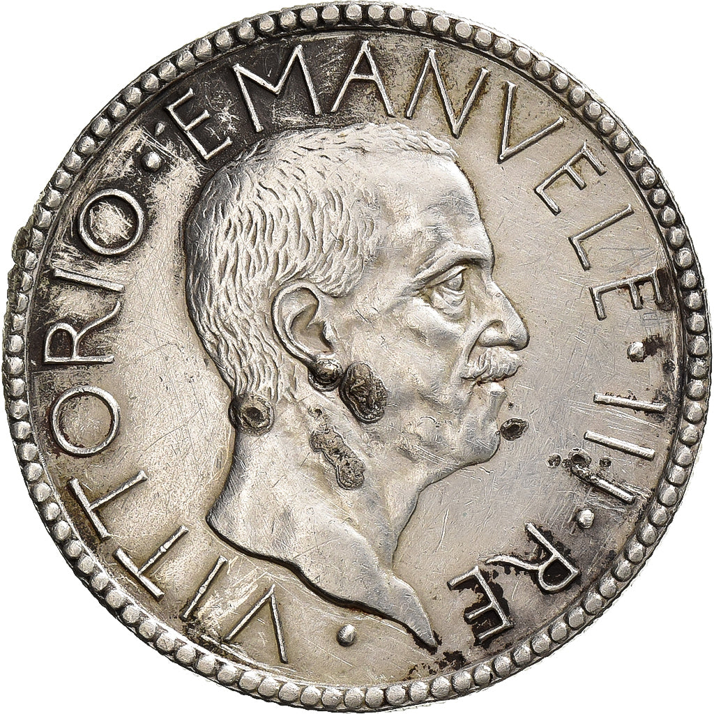 Italia, Vittorio Emanuele III, 20 Lire, 1927, Rome, Argento, BB, KM:69