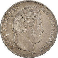 France, 5 Francs, Louis-Philippe, 1835, Nantes, Silver, VF(30-35), Gadoury:678