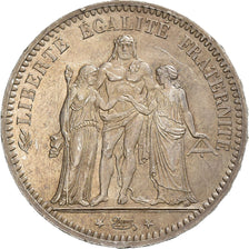 France, 5 Francs, Hercule, 1873, Paris, Silver, MS(60-62), KM:820.1