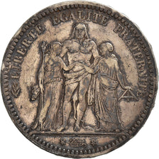 Frankreich, 5 Francs, Hercule, 1872, Paris, Silber, S+, Gadoury:745a, KM:820.1