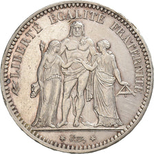 France, 5 Francs, Hercule, 1873, Paris, Silver, MS(60-62), KM:820.1