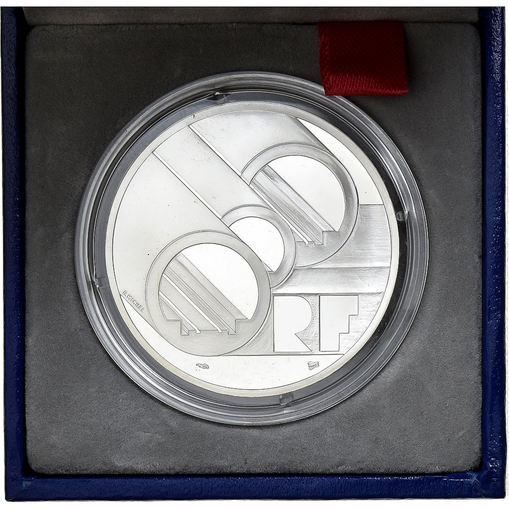 France, 100 Francs-15 Ecus, Tunnel sous la Manche, 1994, MDP, BE, Argent, FDC