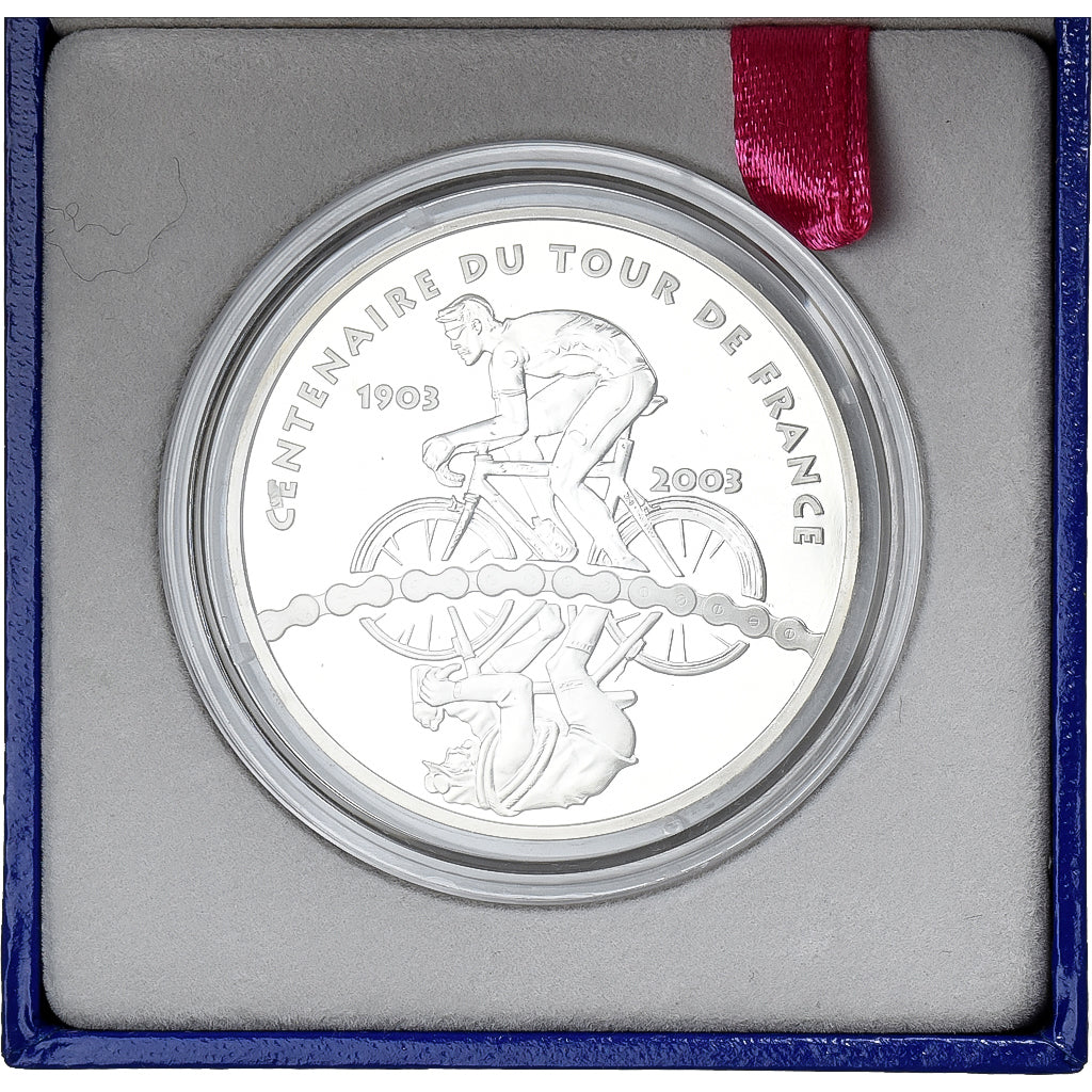 France, 1-1/2 Euro, Tour de France - 100 ans de Tour, 2003, Paris, Proof, FDC